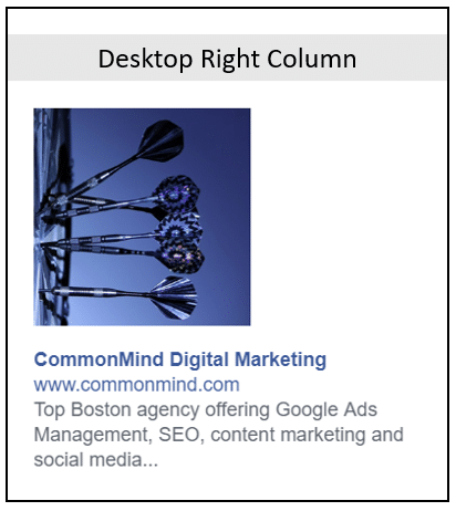 facebook right column ad