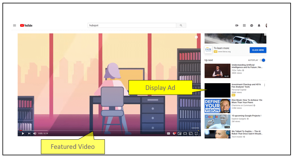 youtube display ad